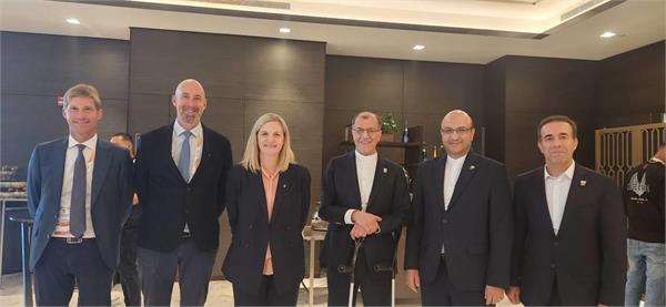 ​دیدار رئیس و دبیر کل کمیته ملی المپیک با رئیس منتخب IOC؛کاونتری:امیدوارم در آینده بتوان از ظرفیت های ورزش ایران جهت پیشبرد اهداف جنبش المپیک بهره مند شد