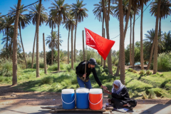 موکب تک نفره‌ حاج کاظم/ روایت پیرمردی که کنار فرات، سقا بود