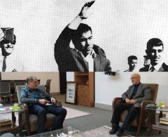 دیدار با خسروی وفا / صدای ماندگار جهان پهلوان در موزه ورزش جاودانه شد