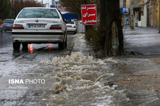 بارش برف وباران در ۵ استان/ احتمال آبگرفتگی معابر و افت فشار گاز