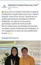 حمایت نایب رییس کمیته المپیک فرانسه از توسعه ورزش “برای تونیک”