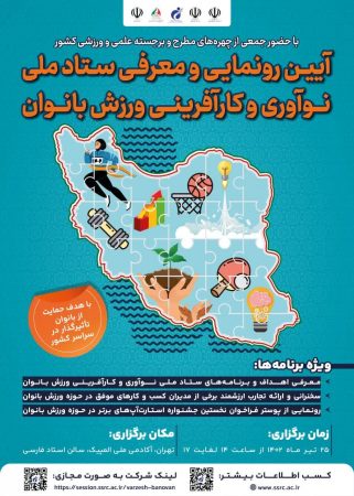 برگزاری آیین رونمایی و معرفی ستاد ملی نوآوری و کارآفرینی ورزش بانوان