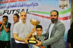 فينال مسابقات فوتسال گراميداشت شهداي خدمت برگزار شد