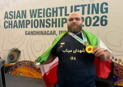 علیرضا یوسفی با وزنه ۲۶۱ کیلویی طوفان به پا کرد